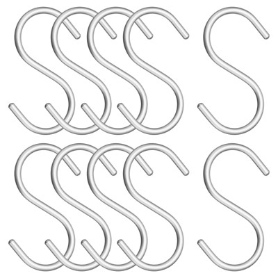 Unique Bargains Clothes Towels Shoe Scarf Bag Aluminum Alloy S-Shaped Hanger S Hooks
