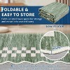 Scalloped Washable Rug, Modern Geometric Low-Pile Carpet, Non-Slip, Stain-Resistant Floor Mat for Living Room, Bedroom, Dining - 4 of 4