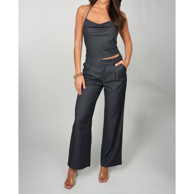 Women's Corina Cowl Neck Halter Top - falcon park