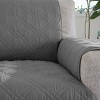 Sure Fit Gemma Chair Furniture Waterproof Protector Cover Gray: Indoor Microfiber Slipcover, Pet Friendly - 2 of 4