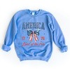 Simply Sage Market America Land of the Free Coquette Sweatshirt - 3 of 4