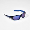 Kids' Sports Sunglasses - Cat & Jack™ Black/Blue - image 2 of 2