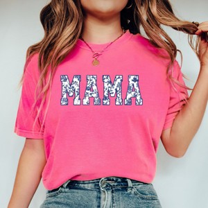 Simply Sage Market Mama Blue Willow Garment Dyed Tee - 1 of 4