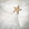 Faux Fur Tabletop Tree White 24"H Wood Set of 3 - 2 of 4