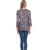 Women's Three Quarter Sleeve 2-button V-neck Band Top - Multiples - 3 of 4