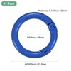 Unique Bargains Metal Spring O Rings 5/8 Inch Zinc Alloy Durable Multipurpose Lightweight Buckle - 3 of 4