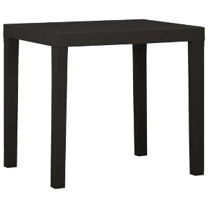 vidaXL Patio Table Anthracite 31.1 inches x25.6 inches x28.3 inches  Plastic - 1 of 4