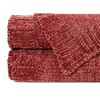 Chanasya Chenille Knit Subtle Shimmer Textured Decorative Throw Blanket - 4 of 4