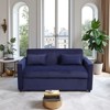 APRILSOUL 3-in-1 Multi-Functional Corduroy Sleeper Couch Pull-Out Bed, Adjustable Backrest and Pillows, Convertible Sofa Bed - 2 of 4