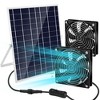 iMountek "20W Solar Powered Fan Kit for Ventilation & Cooling – 2 Waterproof 4.72" Fans for Coop, Shed, Greenhouse" Black - 4 of 4