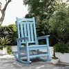 Hyleory HDPE Modern Resin Outdoor Rocking Chair, Patio Adirondack Chair for All Seasons - 2 of 4