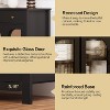 spanspace 55" Sideboard Buffet Cabinet with Storage, 3 Drawers and 4 Glass Doors, Kitchen Coffee Bar Cabinet with Adjustable Shelves - 4 of 4