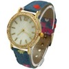 Olivia Pratt Flowers and Denim Strap Watch - 2 of 4