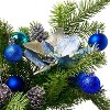 34Pcs Christmas Ball Ornaments, 1.57 Inch Shatterproof Bulk Xmas Tree Hanging Decor for Holiday Wedding Mardi Gras Party Gold/Blue/Red/Silver - 4 of 4