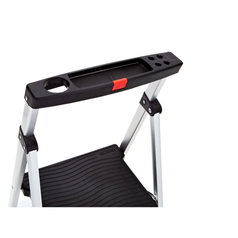 Rubbermaid 3-Step Lightweight Aluminum Step Stool with Project Top, 3 of 5