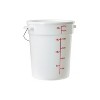 Winco Round Beverage Dispenser, 6 Gallon, White Plastic - 3 of 4