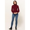 Hello Miz Women's Ribbed Knit Long Sleeve Maternity Turtleneck Sweater - 4 of 4