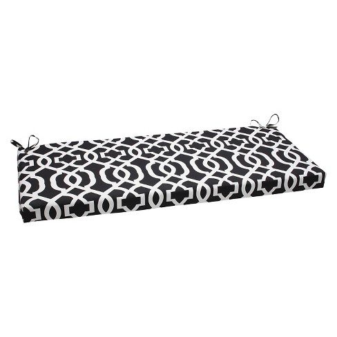 Outdoor Seat Pillow Perfect Bench Cushion Black White