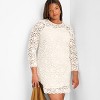 Women's Lace Mini Sheath Dress - Future Collective Cream - 3 of 3