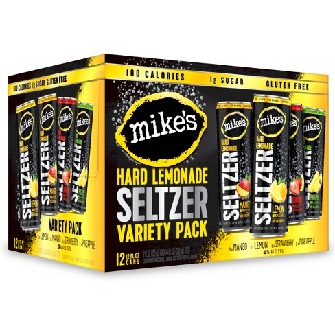 Mike's Hard Lemonade Seltzer Variety Pack- 12pk/12 Fl Oz Cans : Target