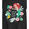 Girls' - Disney Princess - Ariel and Flounder Follow Your Heart Fitted Short Sleeve Graphic T-Shirt - 2 of 4