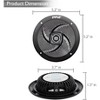 4'' Low-Profile Marine Speakers for Outdoor Use with Waterproof Design, 100 Watt, Weather-Resistant, Dual Speakers - 3 of 4