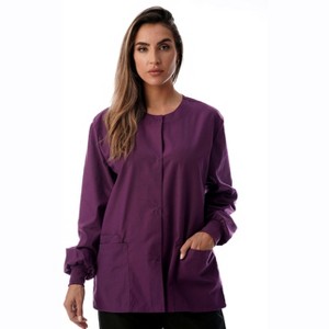 Just Love Womens Solid Jacket Uniform Coat - Nurses Scrub Labcoat - 1 of 3