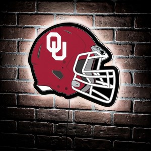 Evergreen Ultra-Thin Edgelight LED Wall Decor, Helmet, University of Oklahoma- 19.5 x 15 Inches Made In USA - 1 of 4