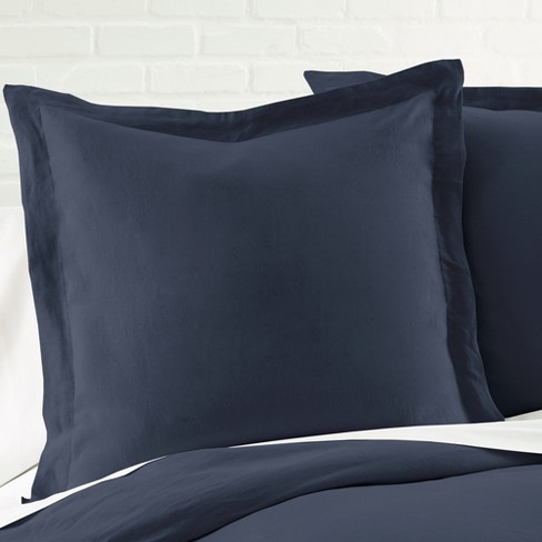 Washed Linen Euro Sham - Navy - Levtex Home