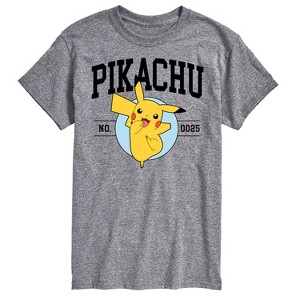 Men's - Pokémon - Pikachu Collegiate Short Sleeve Graphic T-Shirt - 1 of 4