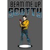 Women's Star Trek Cartoon Kirk Beam Me Up Scotty Transporter Scoop Neck - 2 of 4