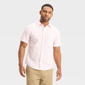 Men's Short Sleeve Seersucker Shirt - Goodfellow & Co™ - 1 of 3