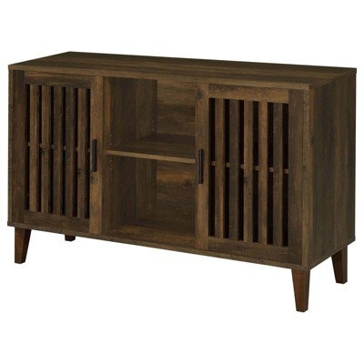 Torin Dark Pine Rustic 2-Door Wood Accent Cabinet