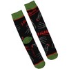 A Nightmare On Elm Street Socks Freddy Krueger Movies Men's 3 Pack Crew Socks Multicoloured - image 3 of 4