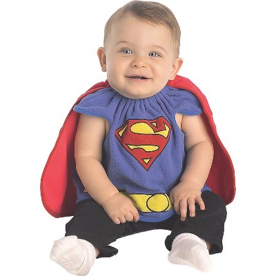 Infant Baby Superman Jumper Halloween Costume Size 0-6 Months Blue Red