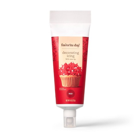 Holiday Red Decorating Icing with Built-in Tip - 8oz - Favorite Day™ - image 1 of 3