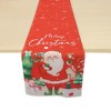 Unique Bargains Christmas Table Runner Polyester Red White Green 71x14 Inch 1Pc - 4 of 4
