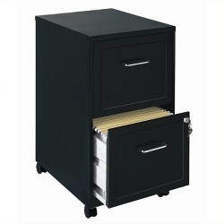 Hirsh Vertical 2 Drawer Metal Filing Cabinet Black Target