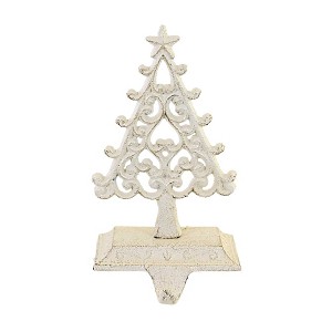 Christmas 6.5 Inch Ornate Tree Stocking Holder Stocking Holder , Cast Iron Rustic (1PC) - 1 of 3