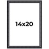 PosterPalooza | Linear Black Picture Frame - UV Acrylic, Foam Board Backing, Hanging Hardware - 2 of 4