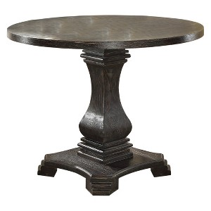 Iohomes Villa Rustic Round Dining Table Antique Black - HOMES: Inside + Out