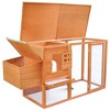 VidaXL Outdoor Chicken Cage Hen House with 1 Egg Cage Wood - 3 of 4