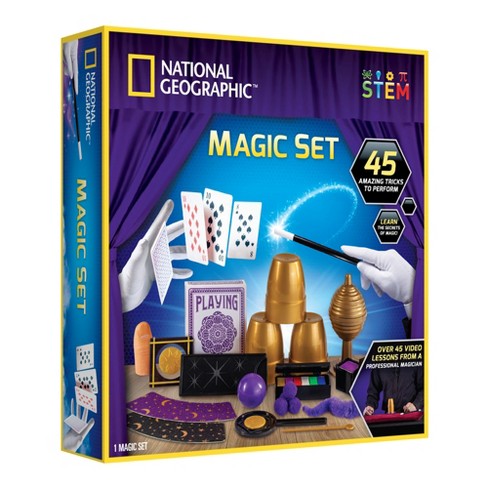 Magic Kit for Kids Magic Tricks Set for Kids Age 6 8 10 12 Magician Costume  for Pretend Play With Easy to Follow Guidebook 
