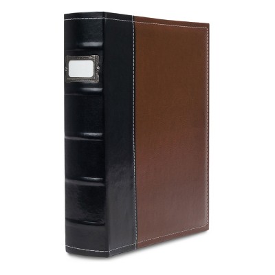 Bellagio-italia 3-ring Office Binder - Brown - Leather - 225-sheet ...