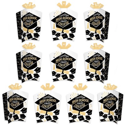 Big Dot Of Happiness Mr. And Mrs. - Table Decorations - Black And White  Wedding Or Bridal Shower Fold And Flare Centerpieces - 10 Count : Target