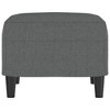 vidaXL Footstool Dark Gray 27.6 in.x21.7 in.x16.1 in. Microfiber Fabric - 4 of 4