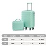 FONTOI 2 Pcs Luggage Sets 20 Inch Carry On Luggage With 14 Inch Cosmetic Case Carry On Suitcase Stylish Rolling Carry On Luggage With Wheels - 3 of 4