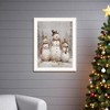 HomeRoots Snowman Trio White Framed Wall Art - 2 of 4