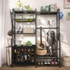 MOEPISY Garage Sports Equipment Organizer, Golf Bag Storage Rack, Heavy Duty Ball Holder with Basket & Hooks - 2 of 4