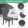 Unique Bargains Waterproof Jacquard Elastic Band Durable Dining Chair Slipcovers - 2 of 4